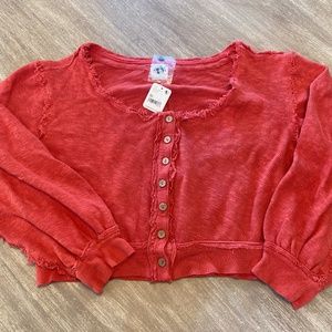 Free People cropped cardigan  Medium